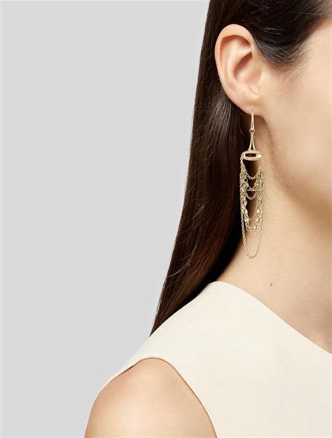 gucci drop pendant earrings|Gucci chandelier earrings.